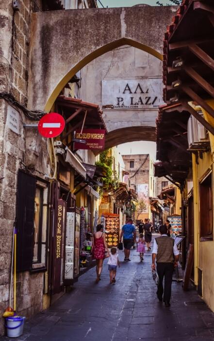 Rodos tarihi sokakları